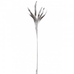 Branche cornes en plastique argent 26x1x90 cm