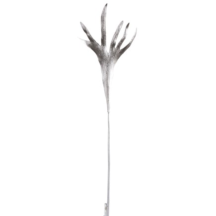 Branche cornes en plastique argent 26x1x90 cm