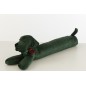 Cale-porte chien en textile vert 84x10x23 cm