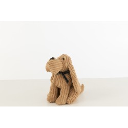 Cale-porte chien en textile marron 17x16x33 cm