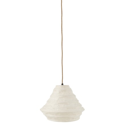 SUSPENSION NID RAFFIA BLANC