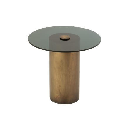 Table d’appoint en métal Bronze 51x51x46cm