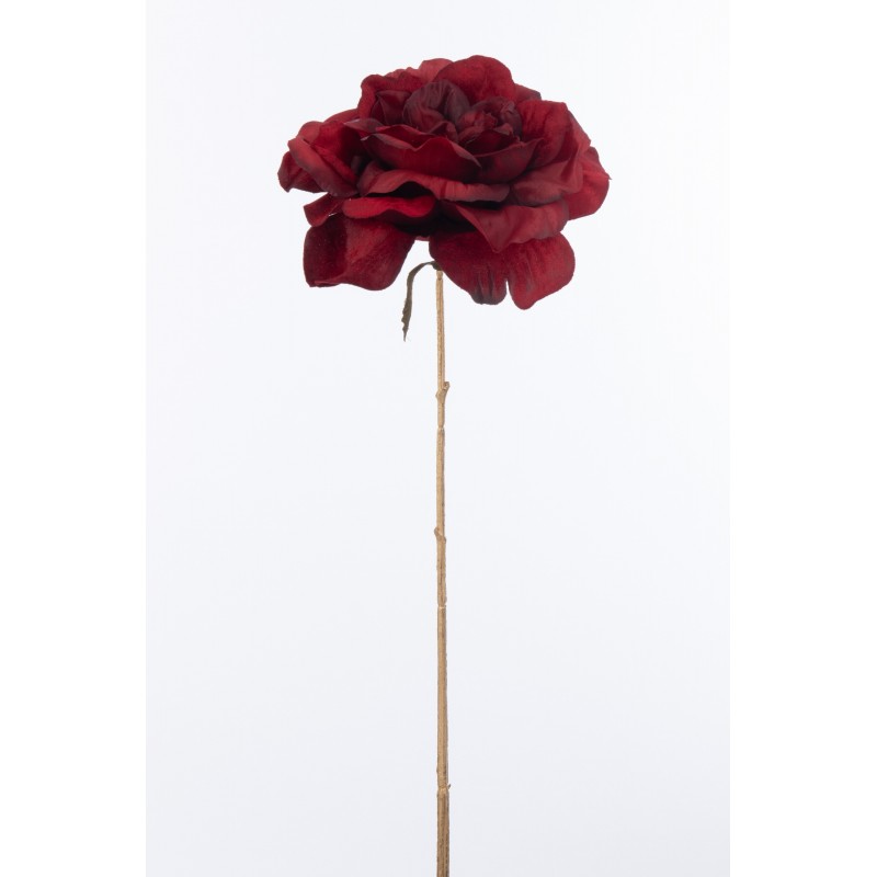 Rosa de plástico roja 13x13x58 cm