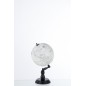 Globe terrestre sur pied en bois gris 20x20x37 cm