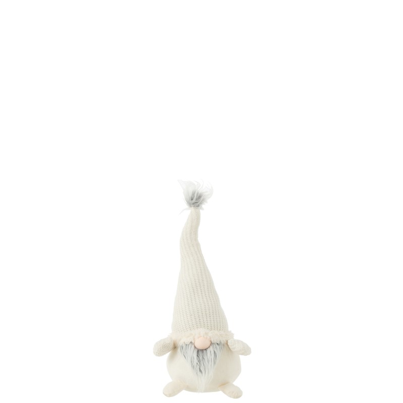 Lutin en textile blanc 32x23x52 cm