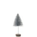 Sapin de Noël artificiel en plastique argent 14x14x29.5 cm