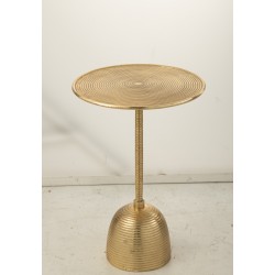 Table d’appoint en métal or 39x39x57 cm