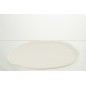 Plateau rond en Aluminium blanc 41x36x1cm