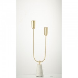 Lámpara de araña de porcelana dorada de 8.3x14x50 cm