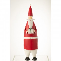 Père Noël En Peluche Rouge 34x45x70 Cm à Prix Carrefour