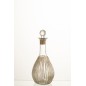 Carafe avec bouchon en verre transparent 11.5x11.5x29 cm