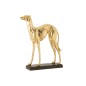 Galgo de resina dorado 50x14.5x62.5 cm