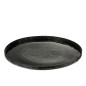 Plateau rond avec bords en métal noir D60cm