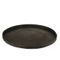 Plateau rond avec bords en métal noir D60cm