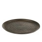 Plateau rond avec bords en métal bronze D60cm