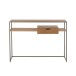 CONSOLE 1 TIROIR BOIS/METAL NATUREL