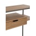 CONSOLE 1 TIROIR BOIS/METAL NATUREL