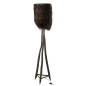 Lampe sur pied branche en bois marron 42x42x176 cm