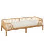 Cama de madera natural 186x77x55 cm