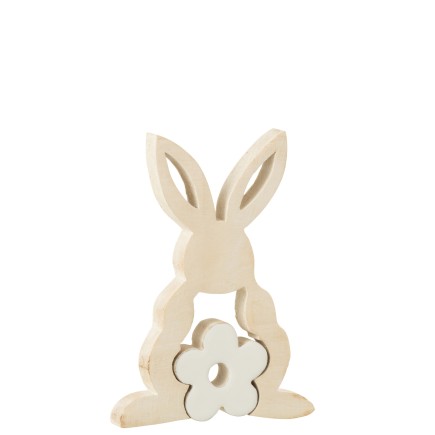 Lapin puzzle en Bois Blanc 21x2,5x13,5cm