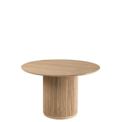 Table en bois naturel 120x120x76 cm