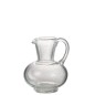 Carafe boule en verre transparent 17x15x21 cm