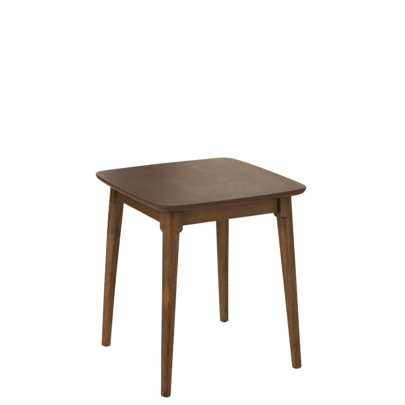 Table d’appoint en bois marron 45x45x51 cm