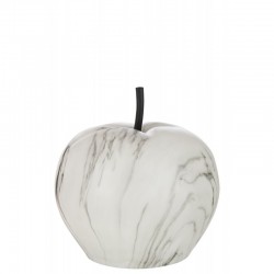Manzana con efecto mármol en sintético multicolor de 26x26x28 cm
