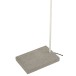 PIED DE LAMPE METAL/BETON BLANC/GRIS