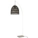 PIED DE LAMPE METAL/BETON BLANC/GRIS