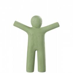 P'tit maurice con los brazos extendidos en sintético verde de 32x6x42 cm