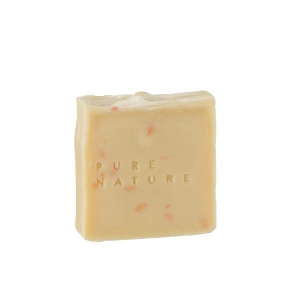 Savon fleur fraîche en parafinne beige 7x2x7 cm