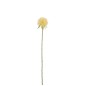 Fleur d’allium artificielle sur tige en plastique jaune 44x7x6 cm