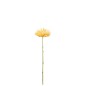 Chrysantheme artificiel sur tige en plastique jaune 41x10x5 cm