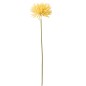 Chrysantheme artificiel sur tige en plastique jaune 60x10x9 cm