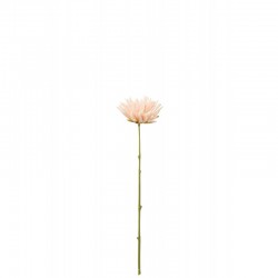 Crizantemo artificial en tallo de plástico rosa de 41x9x7 cm