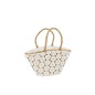 Sac panier en bois blanc 47x31x47 cm