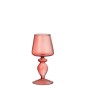 Chandelier en forme de verre en verre rose 8x8x17 cm