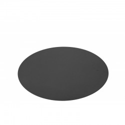 Mantel redondo de plástico negro de 38x38x1 cm