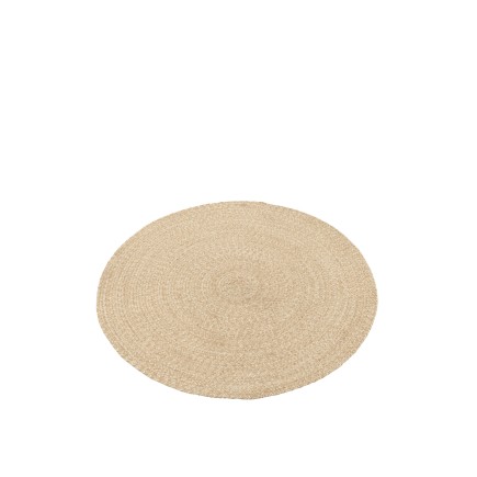 Tapis rond en textile naturel 1118x118x1 cm