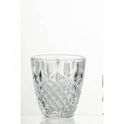 Vaso de whisky de vidrio transparente de 9x9x10 cm