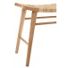 Tabouret en bois naturel 33.5x56.5x47.5 cm