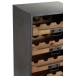 ARMOIRE A ROULETTES 7 TIROIRS POUR BOUTEILLES DE VIN METAL/BOIS NATUREL