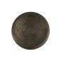 Plateau rond avec bords en métal bronze D60cm