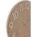 Horloge en rotin ronde en bois naturel 92x92x4 cm