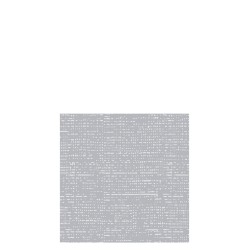 Lot de 16 serviettes aspect tissu en papier gris 12.5x12.5 cm