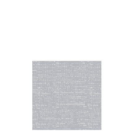 Lot de 16 serviettes aspect tissu en papier gris 12.5x12.5 cm