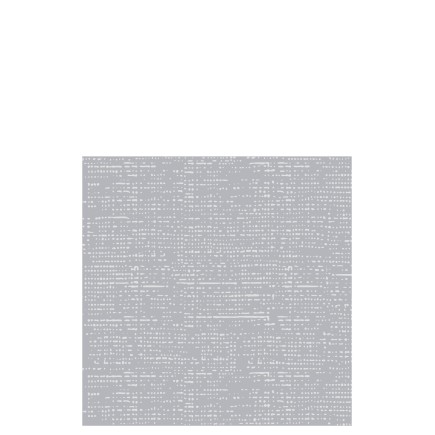 Lot de 12 serviettes aspect tissu en papier gris 20x20 cm