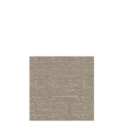 Lot de 16 serviettes aspect tissu en papier taupe 12.5x12.5 cm