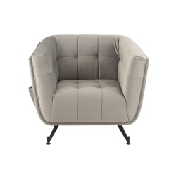 Siège lounge en bois gris 90x82x76 cm